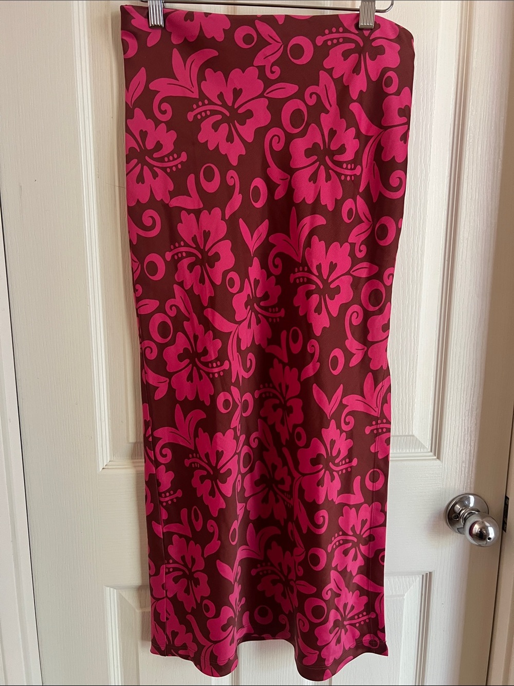 Urban Outfitters Pink Floral Print Skirt
